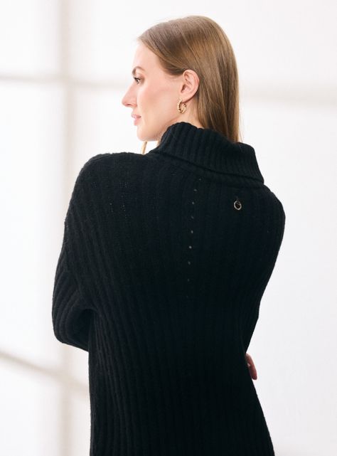 Sweater Diseño de Rombo con Lana-3
