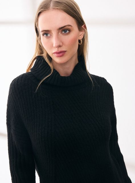 Sweater Diseño de Rombo con Lana-2