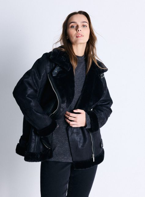 Chaqueta Biker Forrada con Chiporro-0