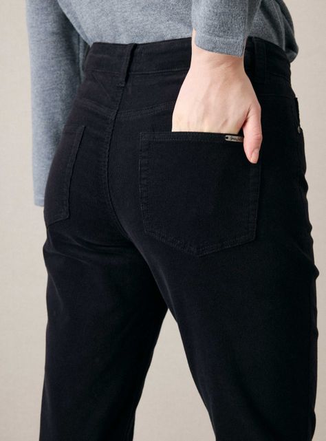 Pantalón Cotelé Slim con Proceso de Teñido-3