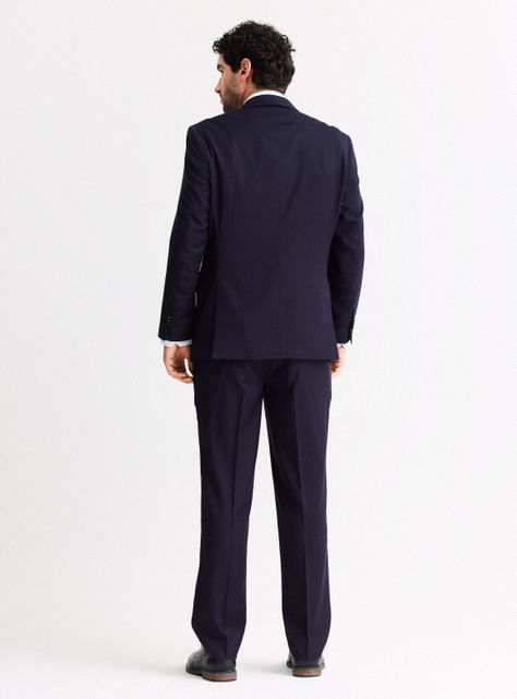 Traje Recto Regular Fit Fantasía Lineas-5