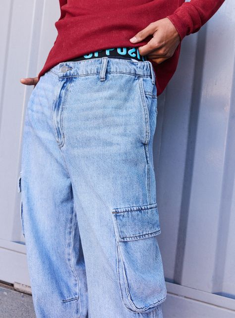 Jeans Estilo Skater Claro-2