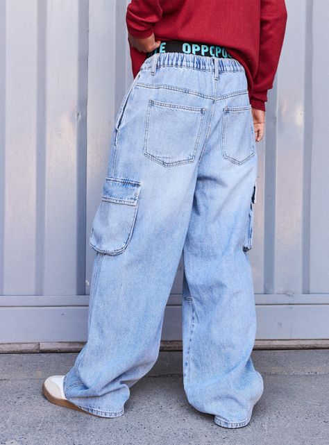Jeans Estilo Skater Claro-1
