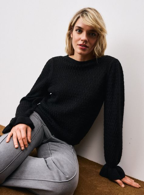 Sweater con Lurex Vuelo en Puño-2