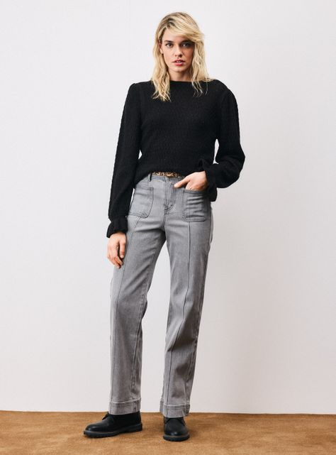 Sweater con Lurex Vuelo en Puño-4