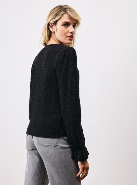 Sweater con Lurex Vuelo en Puño-1