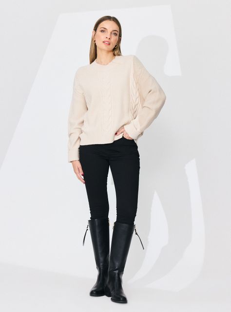 Sweater Cuello Alto Trenzado-4