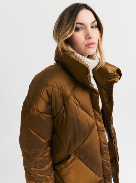 Parka Acolchada con Bolsillos-2