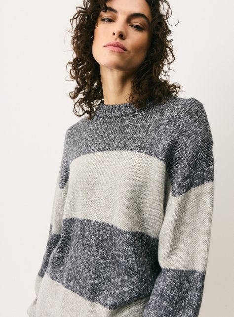 Sweater a Rayas con Lana-3
