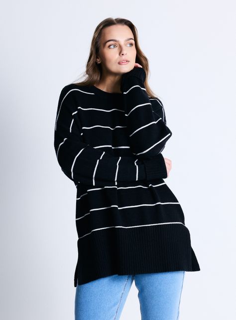 Sweater Listado con Lurex-0