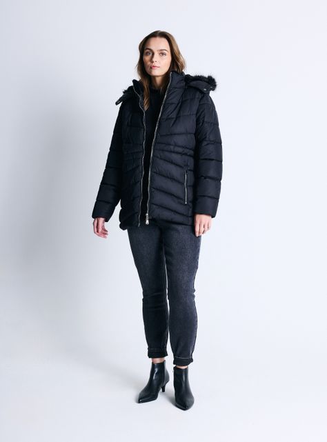 Parka Larga Acolchada-4