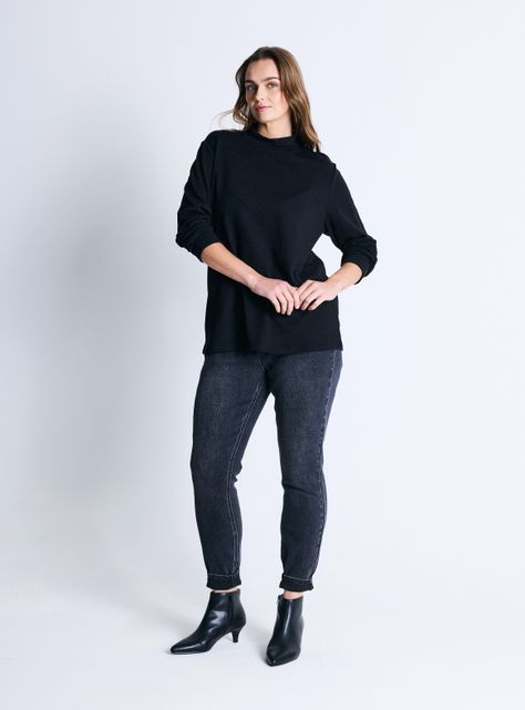 Sweater Cuello Alto Básico-4