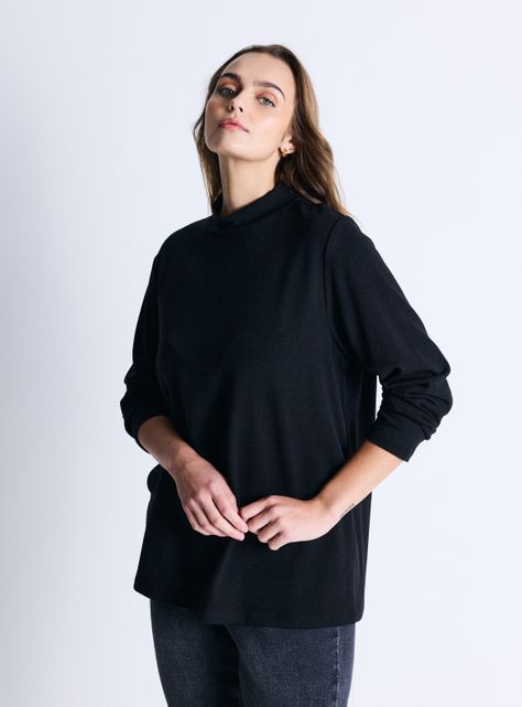 Sweater Cuello Alto Básico-0