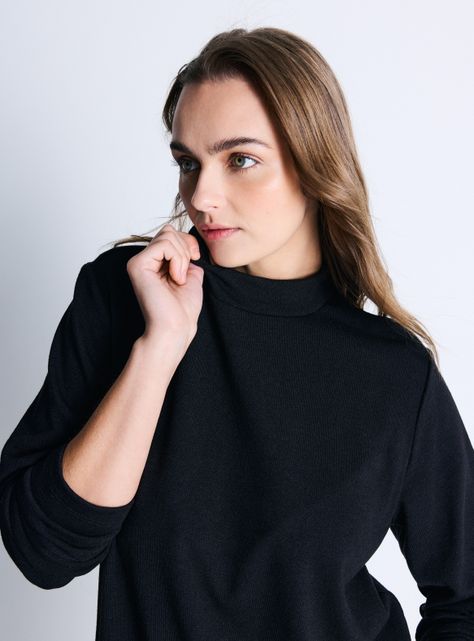 Sweater Cuello Alto Básico-3