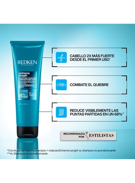Máscara Fortalecedor de Largos Extreme 250ml Redken-1