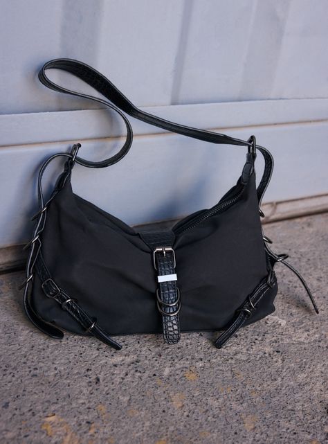 Cartera de Hombro Tipo Baguette Hebilla-6