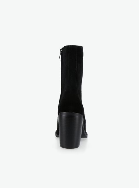 Botín Cuero Gamuza Mujer-2