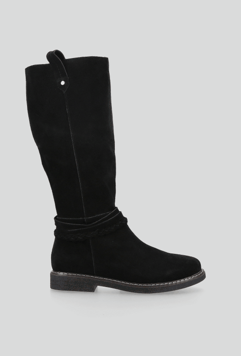 Bota  de Cuero Gamuza  Alta Mujer-4