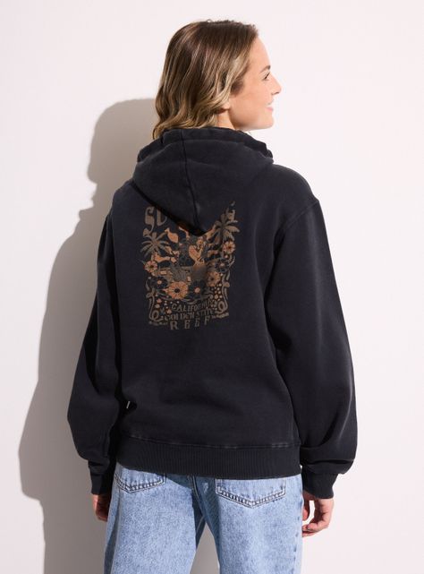 Polerón Regular con Estampado en Pecho y Espalda-1