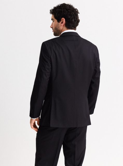 Traje Recto Regular Fit Fantasía Listado Suave-1