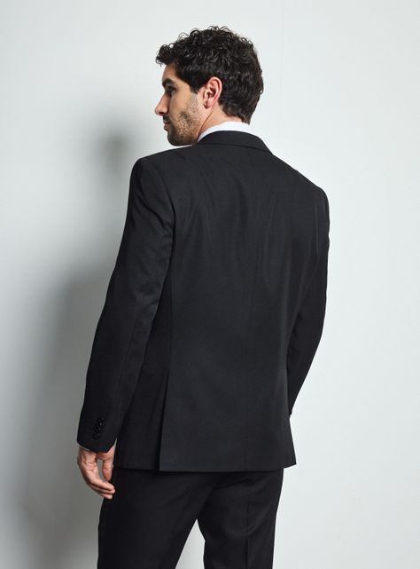 Traje Recto Slim Fit Liso Soft Finish -1