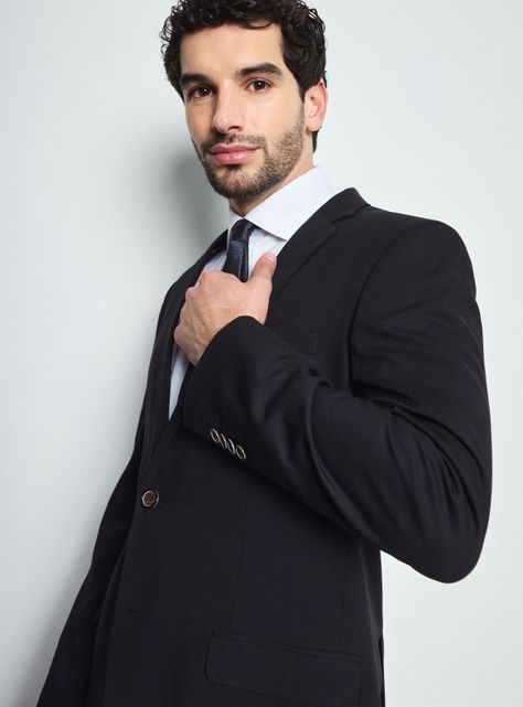 Traje Recto Textura Color Slim Fit  -3