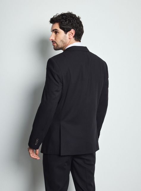 Traje Recto Textura Color Slim Fit  -1