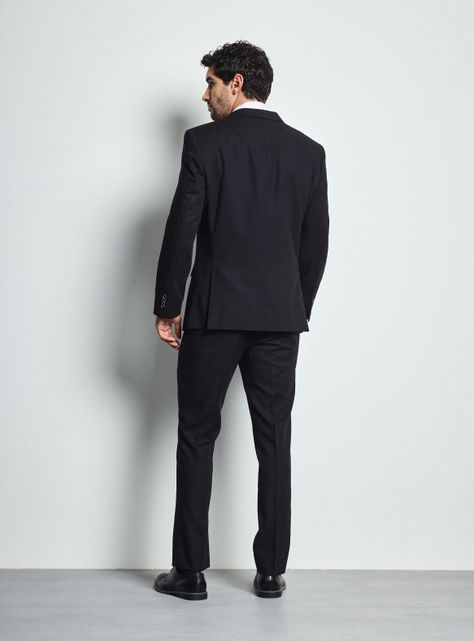Traje Recto Textura Color Slim Fit  -5