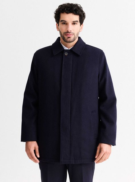 Chaqueta Recta Paño Liso-0