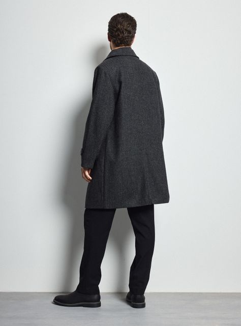 Abrigo Recto Tweed 3/4-5