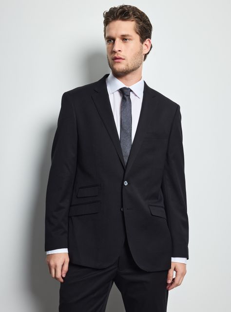 Traje Recto Texturado Slim Fit Doble Tapa-0