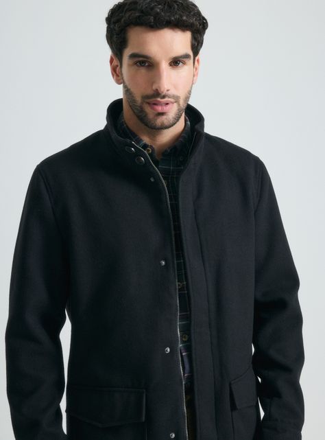 Abrigo Casual Bolsillo Inferior-3