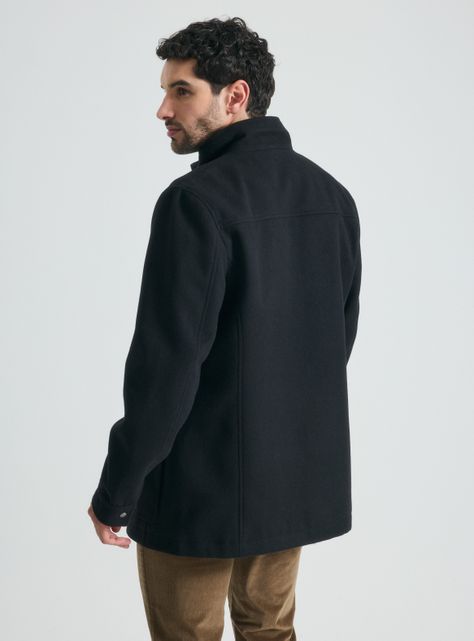 Abrigo Casual Bolsillo Inferior-1
