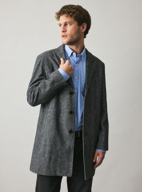 Abrigo Recto Tweed-0