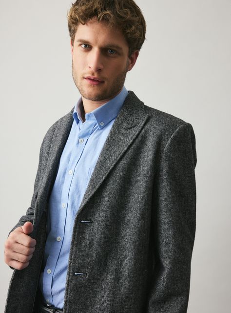 Abrigo Recto Tweed-2