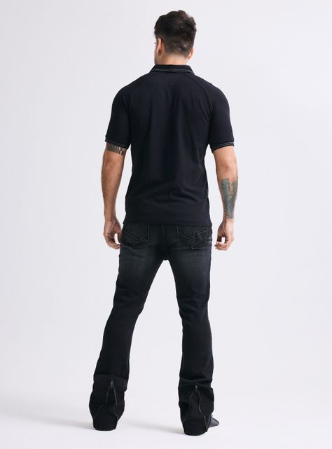 Polera Cuello Polo Manga Raglan-5