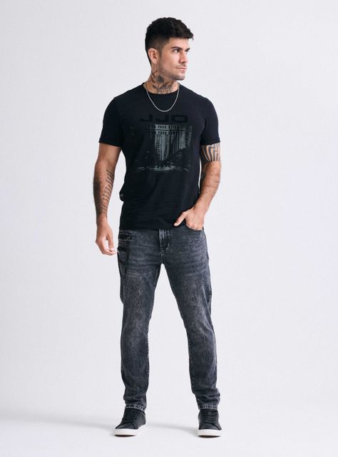 Polera Print Front Logo Terciopelo-4