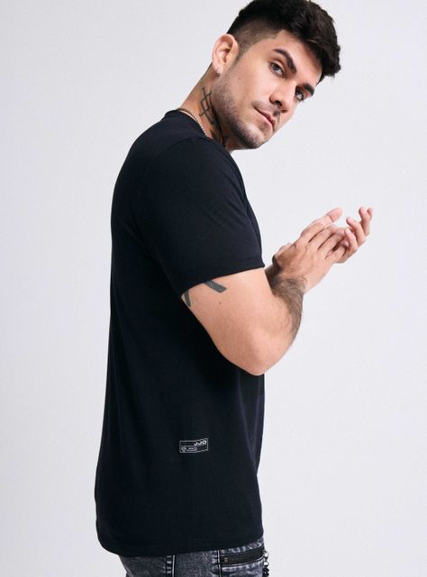 Polera Print Front Logo Terciopelo-3