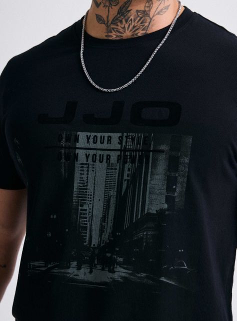 Polera Print Front Logo Terciopelo-2