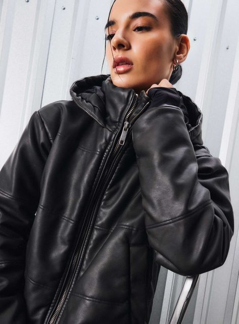 Parka Puffa con Gorro-2