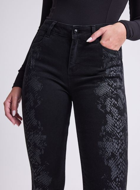 Jeans Estampado Costados Pitón-2