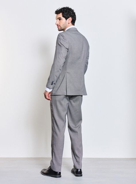 Traje Recto Regular Fit Fantasía Ojo de Perdíz-5