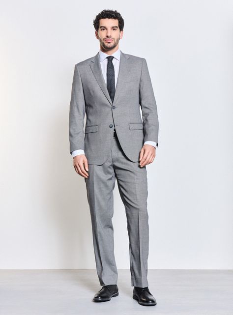 Traje Recto Regular Fit Fantasía Ojo de Perdíz-4
