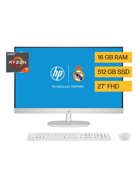 All in One 27-cr0011la AMD Ryzen 7 16GB RAM 512GB SSD 27" FHD Windows 11 Home Single Language -0