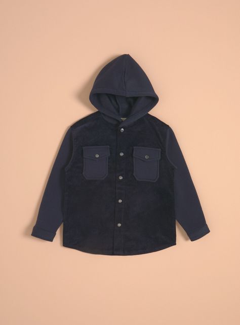 Chaqueta Mix Cotelé Fleece-0