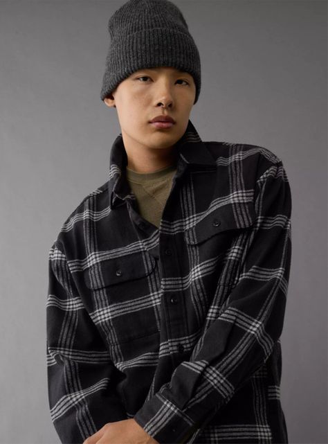 Camisa Flannel AE Diseño Escocés-2
