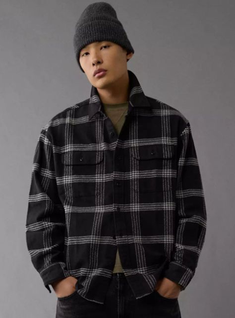 Camisa Flannel AE Diseño Escocés-0
