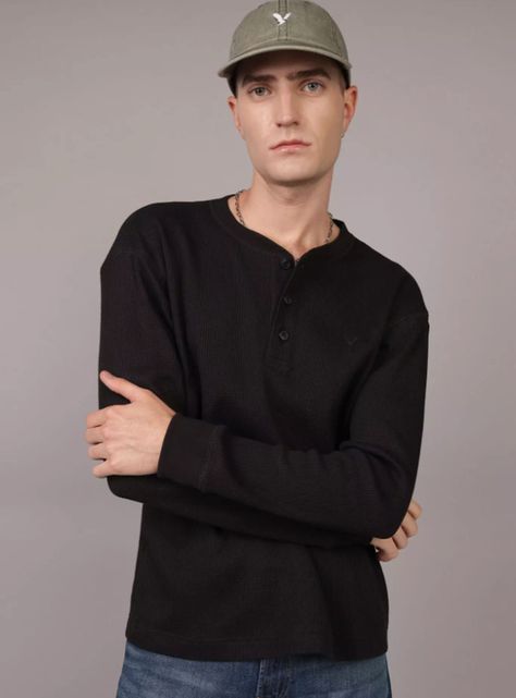 Polera AE Waffle Manga Larga-0