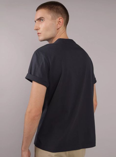 Polera AE Gráfico Logo con Relieve-1