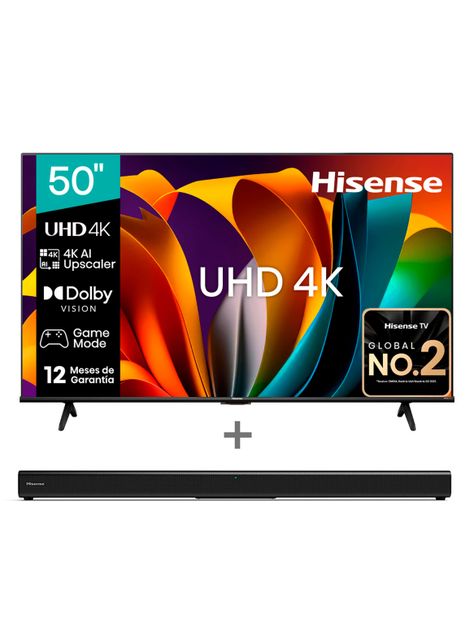 LED Smart TV 50'' 4K UHD 50A6N + Soundbar HS205-0